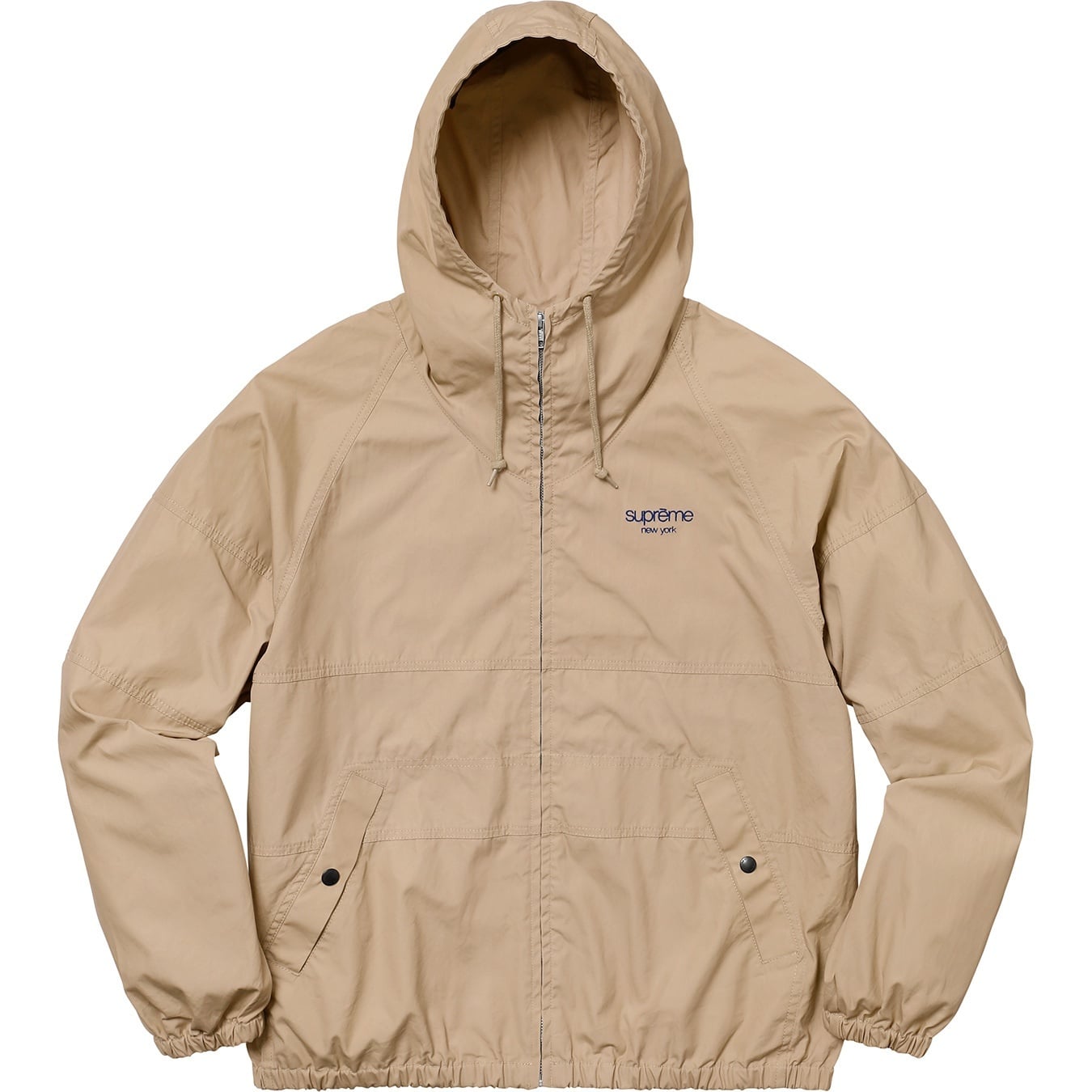 Cotton Hooded Raglan Jacket view 8